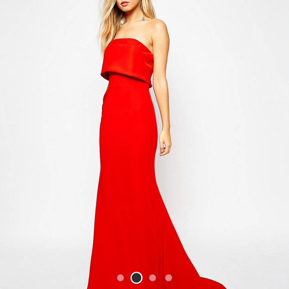 Jarlo Blaze Strapless Maxi Dress Sz4